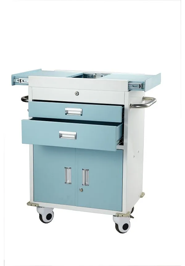 Пластмасова подвижна болнична количка